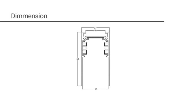 ریل مگنت روکار SH-MPS-1M