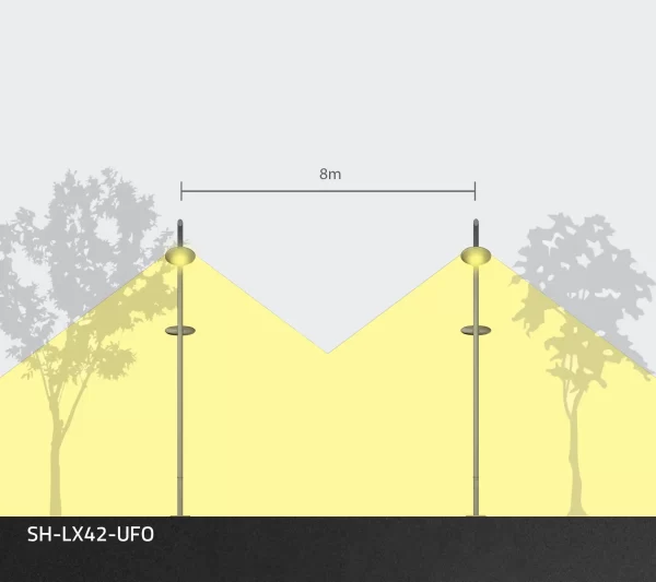 پایه چراغ حیاطی و پارکی SH-LX42-UFO