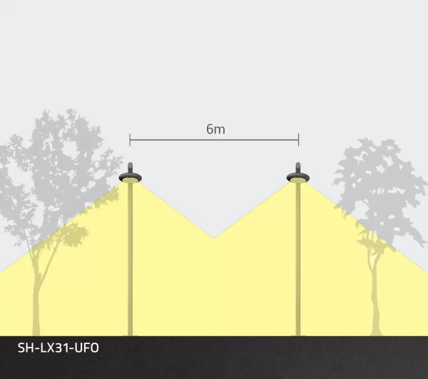 پایه چراغ حیاطی و پارکی SH-LX31-UFO