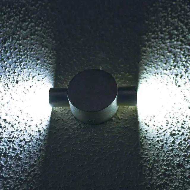 چراغ دکوراتیو دو طرفه گرد لوله بلند با لنز محدب زمرد نور (رنگ سفارشی/2*1w) کد 2-122