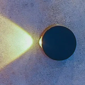 چراغ دکوراتیو یک طرفه دایره با لنز محدب زمرد نور (رنگ پایه/1*1w) کد 1-115